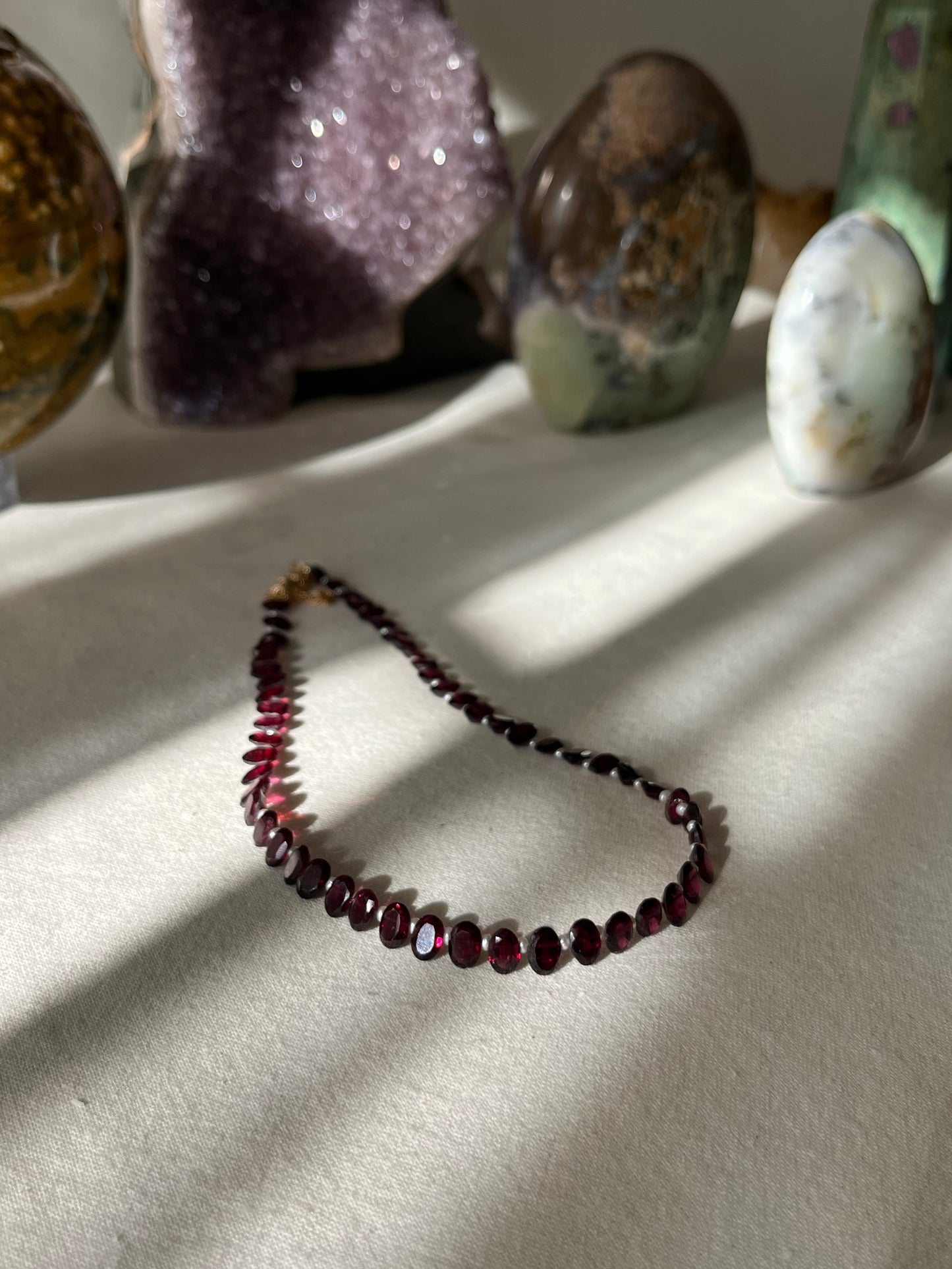 Garnet Windows & Seed Pearl