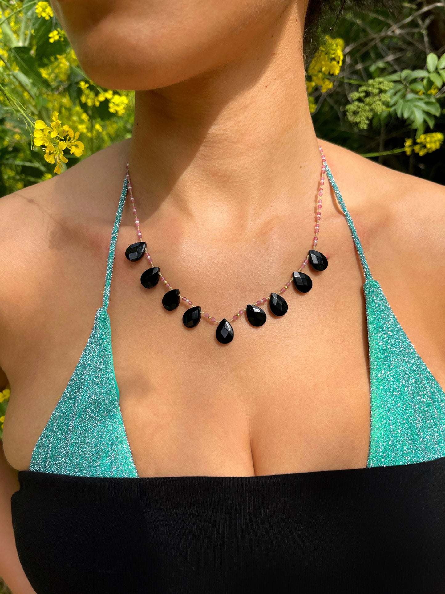 Onyx, Pink Tourmaline